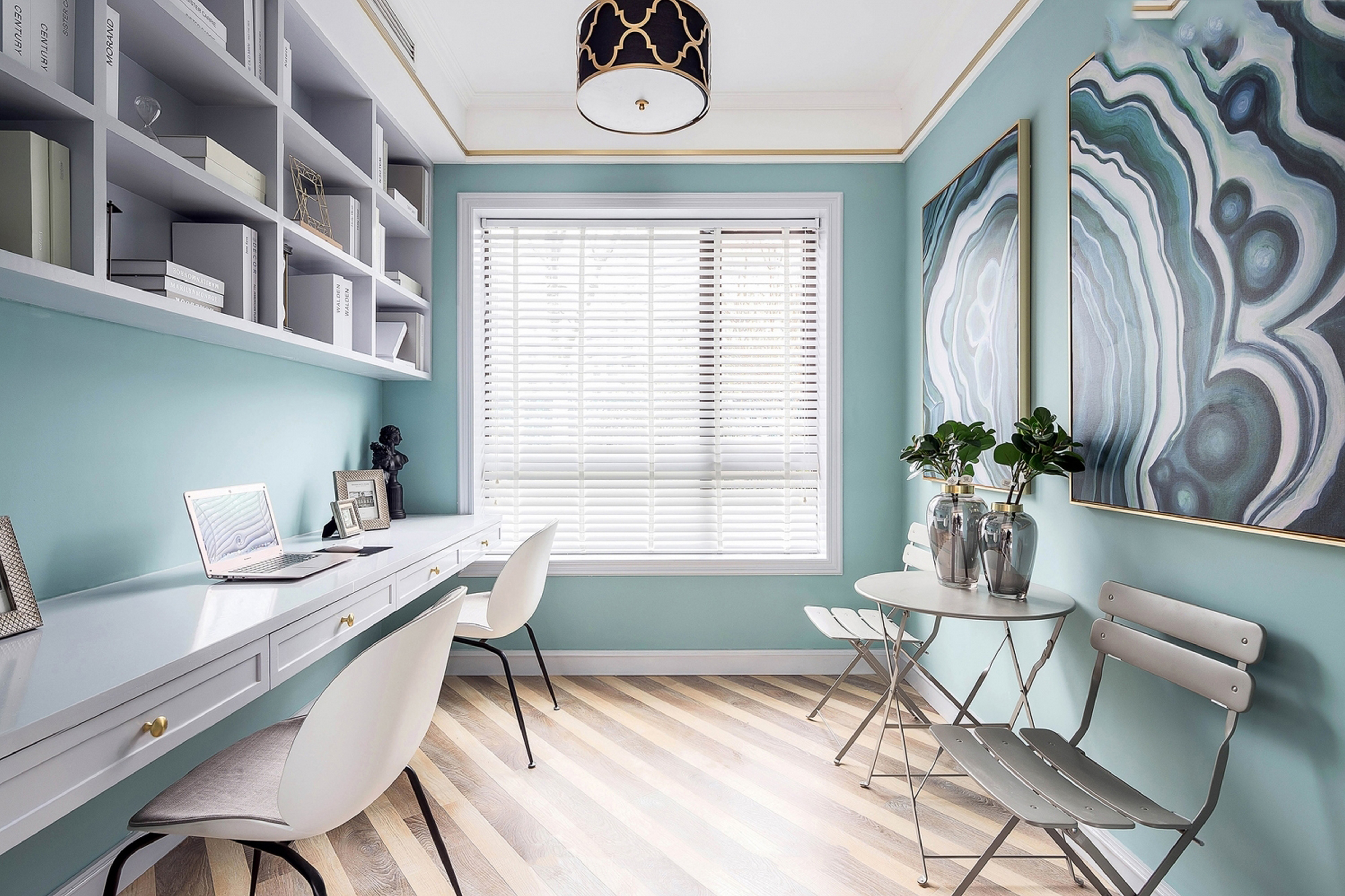 【觀白設(shè)計】115m2 _ 美式輕奢·覓林 _ 實景圖_平面圖