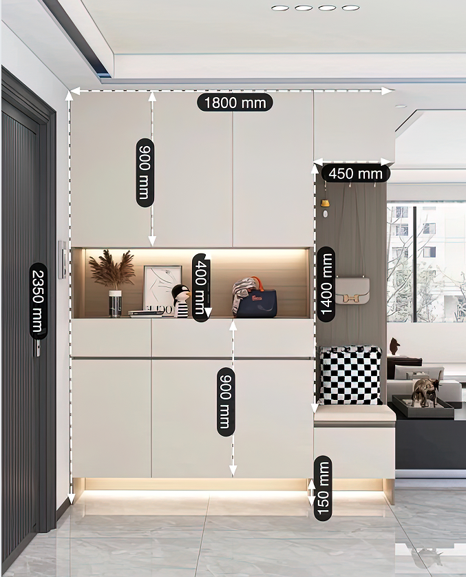 6 款玄關(guān)柜設(shè)計分享：從入戶開始，讓家的質(zhì)感一步到位